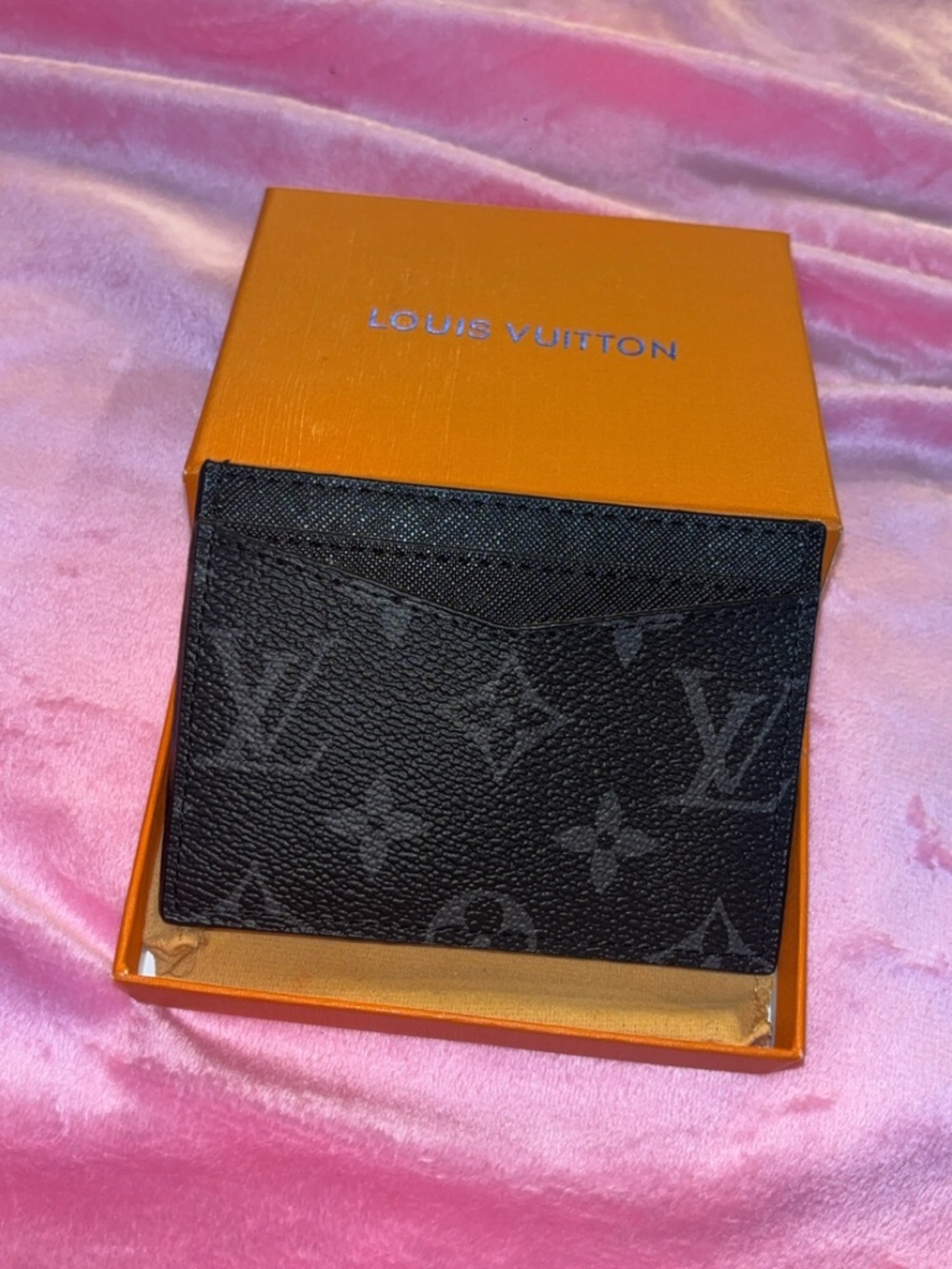 Louis Vuitton Black Monogram Canvas Card Holder